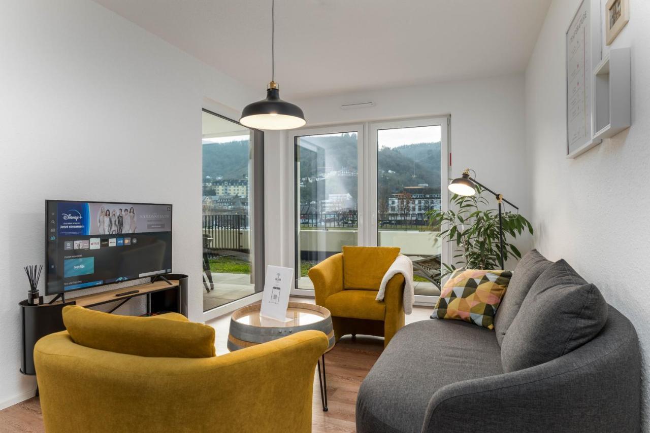 Vivamosel: Appartement Mit Mosel & Burgblick - Balkon - Parken - Aufzug - Fahrradraum Κόχεμ Εξωτερικό φωτογραφία