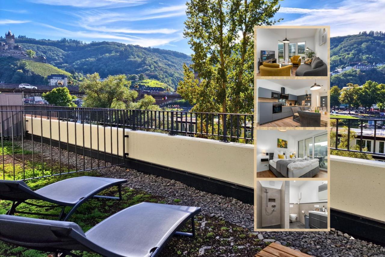 Vivamosel: Appartement Mit Mosel & Burgblick - Balkon - Parken - Aufzug - Fahrradraum Κόχεμ Εξωτερικό φωτογραφία